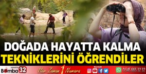 Doğada, eğitimini alıp uyguladılar