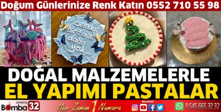 Doğal Malzemelerle El Yapımı Pastalar