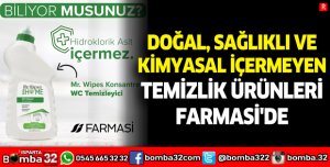 Doğal ve sağlıklı ve kimyasal içermeyen temizlik ürünleri Farmasi'de.