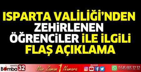 Doğalgazdan zehirlenen öğrenciler ile ilgili açıklama