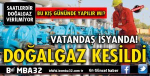 DOĞALGAZI KESTİLER HALK İSYANDA