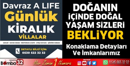 Doğanın içinde doğal yaşam sizleri bekliyor