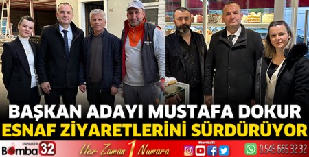 Dokur'dan esnaf ziyaretleri