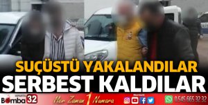 Dolandırıcılar, bankadan parayı çekmek isterken suçüstü yakalandı