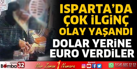 Dolar alacakken yanlışlıkla EURO verildi