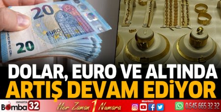 Dolar Euro ve altında artış devam ediyor