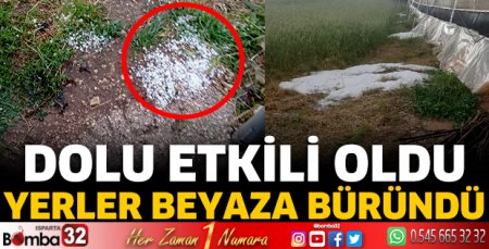 Dolu etkili oldu