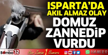Domuz zannettiği arkadaşını vurdu