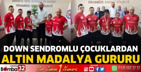 Down Sendromlu çocuklardan altın madalya gururu