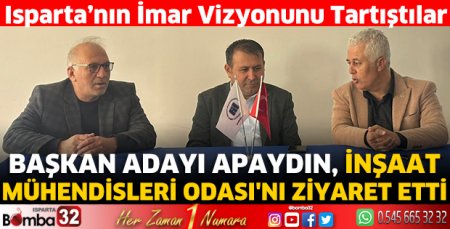 Dr. Mimar Aydın İnşaat Mühendisleri Odası'nı ziyaret etti