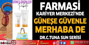 DR.C.TUNA Güneş Ürünleri paketi Farmasi'de  