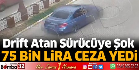 Drift atan sürücüye şok