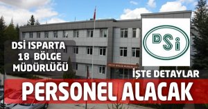 DSİ 18: BÖLGE PERSONEL ALIYOR