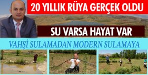 DSİ 3 KÖYÜN 20 YILLIK RÜYASINI GERÇEKLEŞTİRDİ