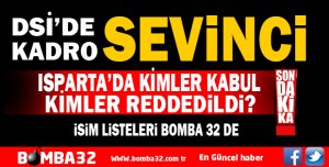DSİ DE KADRO SEVİNCİ