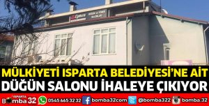 Düğün Salonu ihaleye çıkıyor