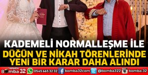 Düğün ve nikah törenlerinde yeniden ikram başladı