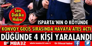 DÜĞÜNDE ATEŞ AÇTI 4 KİŞİ YARALANDI