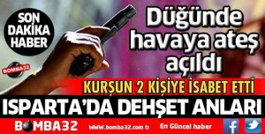 DÜĞÜNDE MAGANDA KURŞUNU 2 KİŞİYİ YARALADI