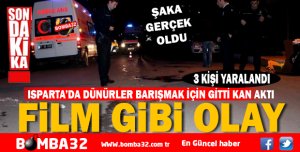 DÜNÜRLERİN TARTIŞMASI KANLI BİTTİ 3 YARALI  