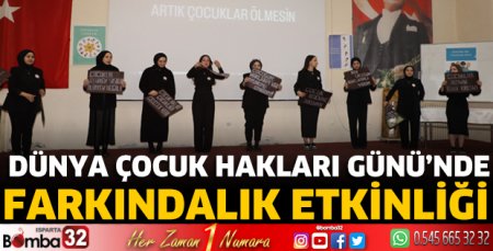 Dünya Çocuk Hakları Günü’nde farkındalık etkinliği 