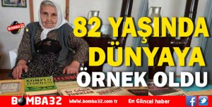 DÜNYAYA ÖRNEK OLAN TEYZE !