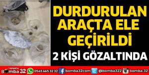 DURDURULAN ARAÇTA UYUŞTURUCU ELE GEÇİRİLDİ