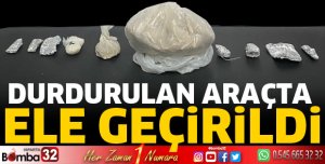 Durdurulan araçta uyuşturucu yakalandı