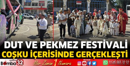 Dut ve Pekmez Festivali sona erdi