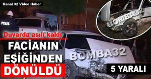 Duvarda asılı kaldı