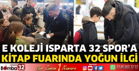 E Koleji Isparta 32 Spor’a kitap fuarında yoğun ilgi