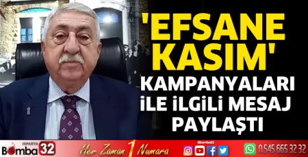 Efsane Kasım kampanyaları ile ilgili mesaj paylaştı