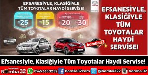 EFSANESİYLE KLASİĞİYLE TÜM TOYOTALAR HAYDİ SERVİSE!