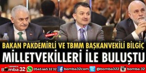 EGE VE AKDENİZ MİLLETVEKİLLERİ İLE BULUŞTULAR