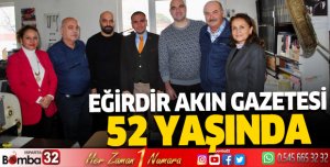 Eğirdir Akın Gazetesi 52 yaşında