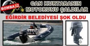 Eğirdir Altın kum Plajında  Hırsızlık