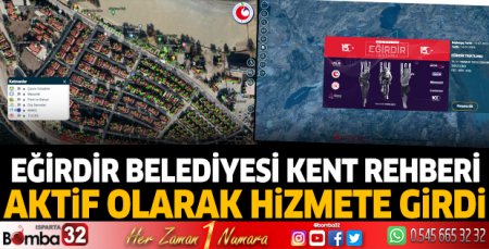 Eğirdir Belediyesi Kent Rehberi aktif olarak hizmete girdi
