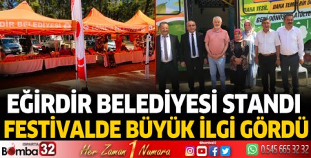 Eğirdir Belediyesi standı festivalde büyük ilgi gördü