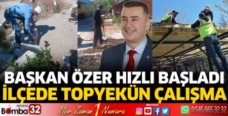 Eğirdir Belediyesi’nde saha çalışmaları hızlandı