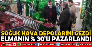 EĞİRDİR ELMASININ YÜZDE 30’U PAZARLANDI