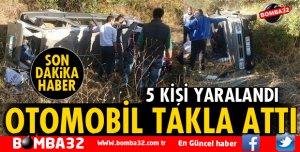EĞİRDİR-GELENDOST YOLUNDA TRAFİK KAZASI: 5 YARALI