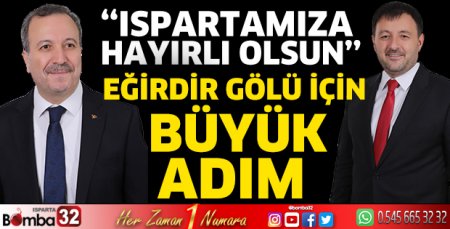 Eğirdir Gölü için büyük adım
