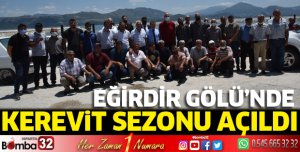 Eğirdir Gölü’nde kerevit sezonu açıldı