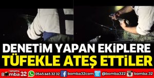 Eğirdir Gölünde denetim yapan ekiplere tüfekle ateş açtılar