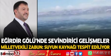 Eğirdir Gölü'nde sevindirici gelişmeler 