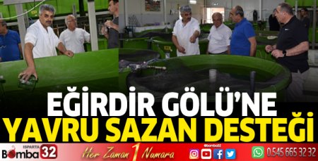 Eğirdir Gölü'ne yavru sazan desteği
