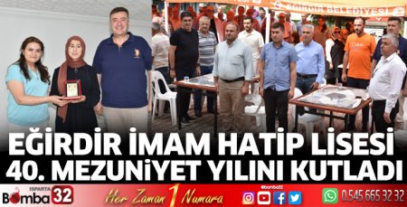 Eğirdir İmam Hatip Lisesi'nde mezuniyet heyecanı