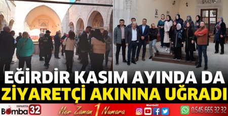 Eğirdir kasım ayında da ziyaretçi akınına uğradı