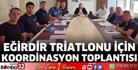 Eğirdir Triatlonu için koordinasyon toplantısı 