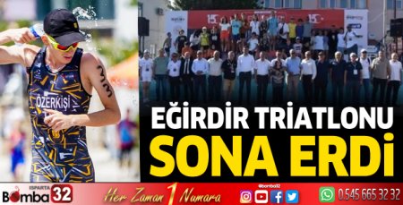 Eğirdir Triatlonu sona erdi
